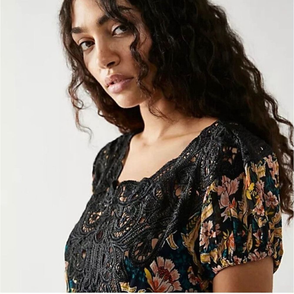 Free people Margot Printed Dress size xs